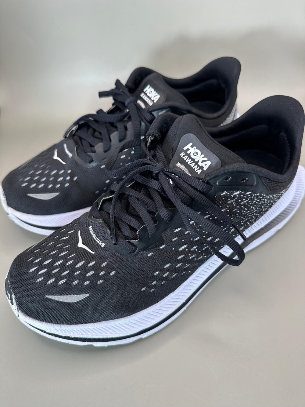 Hoka Kawana Athletic Running Shoes - Black/White